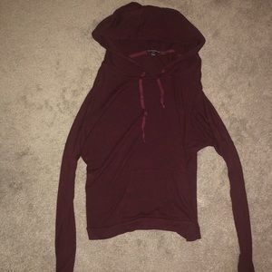Burgundy Thin Sweatshirt